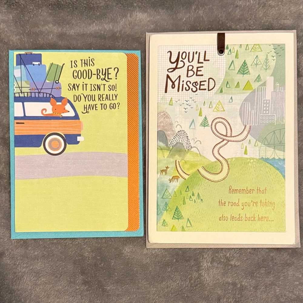 🌻 Bundle of 2 Hallmark Farewell Cards